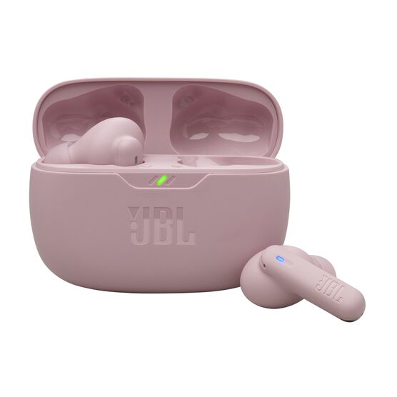 JBL Wave Beam 2 - Pink - True Wireless Noise Cancelling Earbuds - Hero JBL Wave Beam 2 - Pink - True Wireless Noise Cancelling Earbuds - Hero